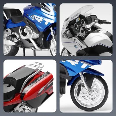 画像4: 1:12R1250RTアロイダイキャストバイク模型コレクションサウンドとライトオフロードオートサイクルカー S22d3900191824