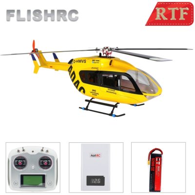 画像1: FLISHRC EC145 スケール胴体 4 ローター ブレード 6CH RC ヘリコプター GPS H1 フライト コントロール RTF Not Bell 206 S22d4108709442_1