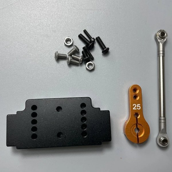 画像5: メタルヘッドビーム サーボブラケット ステアリングロッドシステム 1/14 Tamiya RCトラック用 S22d4171048600 (5)