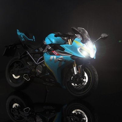 画像2: 1:12 Spring Breeze CF 250SR ダイキャストバイク模型のレプリカ、サウンド&ライトコレクションバイク S22d4272985368