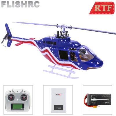 画像2: FLISHRC 450 スケール 胴体ベル 206 牽引ローター ブレード 6CH シミュレーション RC ヘリコプター GPS H1 フライト コントロール RTF 付き S22d4549254406