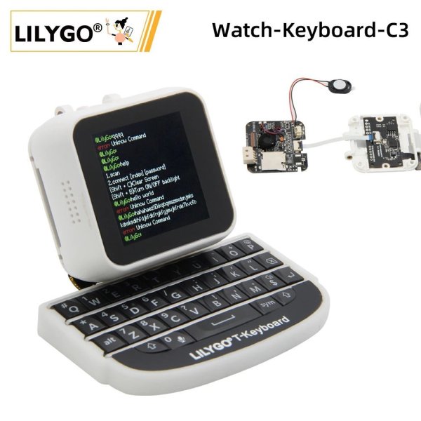 画像1: LILYGO Watch-Keyboard-C3 V1.0 ESP32-C3 T-Watch 拡張モジュール QWERTY Bluetooth ワイヤレス MINI 小型キーボード開発ボード S22d4708280470 (1)