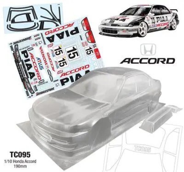 画像4: 1/10 PC RCシェルボディ EG9 JTCC シビックフェリオ SiR 190mm幅ランプシェード 透明シェルボディ チューニング用 Dirft mst ヨコモ hpi hsp S25d4854701097 (4)