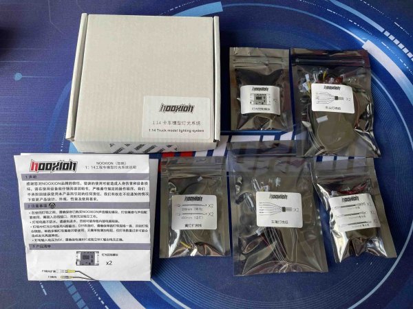 画像1: Nooxion Fury Bear LED ライト スカニア Actros Volvo RC トラック S22d4943470722 (1)