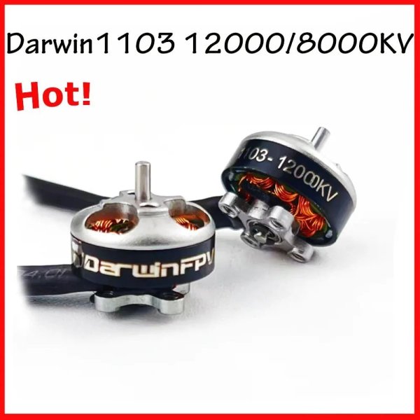 画像1: 8000KV-4個 DarwinFPV 1103 12000KV/8000KV ブラシレスモーター FPV ドローンアセンブリ  S22d5094556351 (1)