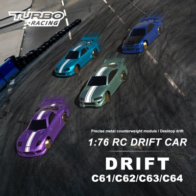 画像1: TURBO RACING 1:76 ミニカー C61 C62 C63 ニュー アップグレード ドリフト S22d5119080982