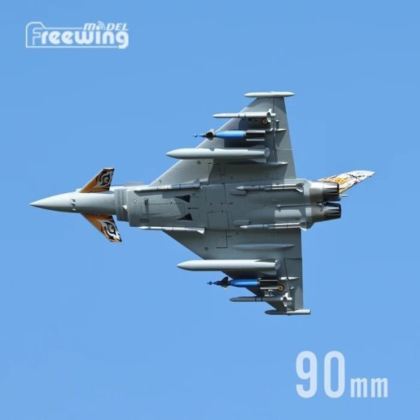 画像1: RC 飛行機モデル Freewing ユーロファイター EF2000 90 ミリメートル飛行機 PNP S22d5164254597 (1)