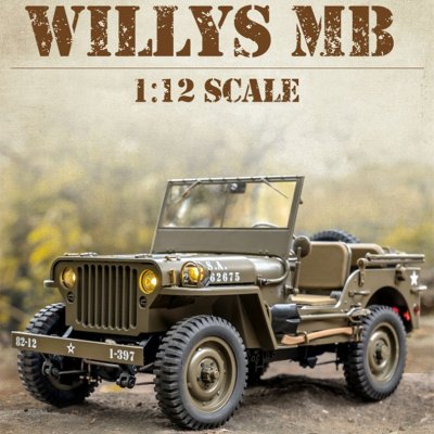 画像4: FMS 1:12 1941 Willys 2.4G 4WD RTR Junka オフロード シミュレーション クローラー クライミング S22d5228680415