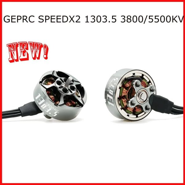 画像1: 5500KV-1個 新 GEPRC SPEEDX2 1303.5 3800KV/5500KV ブラシレスモーター FPV ドローン クアッドコプター チタンカラー S22d5261715520 (1)