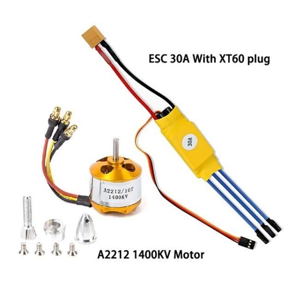 画像1: 1400kv ESC XT60plug - RC 固定翼飛行機 S22d5310164992_0 (1)