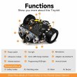 画像3: V2ボード付き Micro:Bit V2 スマートミニロボットカーキット 子供向けプログラミング ビルディングセット 学習教育 STEM DIY 電子プロジェクト S22d5368528794 (3)
