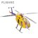 画像3: 在庫あり FLISHRC Hughes MD500E スケール胴体 4 ローター ブレード 6CH RC ヘリコプター GPS H1 フライト コントロール RTF Not Bell 206 S22d5386201480