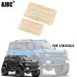 画像1: TRX4M ブロンコ用 立体ロゴ メタルステッカー 高品質ステンレス製 S22d5437526726 (1)