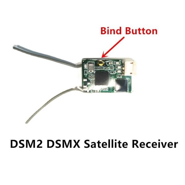 画像1: DSMX DSM2 衛星受信機（バインドボタン付き）Spektrum Mini FPV RCドローンクワッドコプターJR Hobbyking ORX Walkeraトランスミッター用 S22d5441318546 (1)