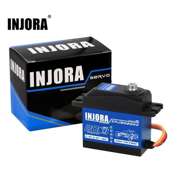 画像1: INJORA INJS020HV INJS030HV 高電圧防水 20KG 30KG デジタル サーボ 1/10 RC カー用 ARRMA KRATON S22d5462007941 (1)