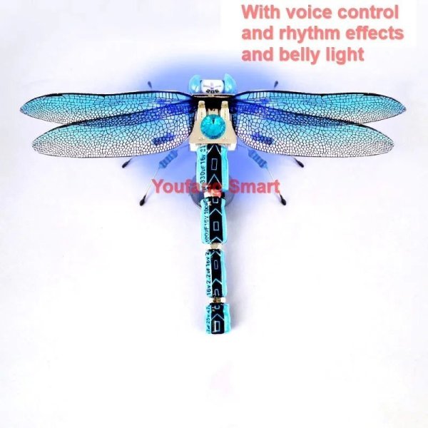 画像1: [音声リズムライト] STEAM DIY ロボット昆虫科学発明電子動物学校競技会用非はんだ付け DIYキットSTEMロボット動物 S22d5469013123_17 (1)
