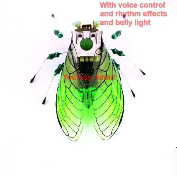 画像1: [音声リズムライト] STEAM DIY ロボット昆虫科学発明電子動物学校競技会用非はんだ付け DIYキットSTEMロボット動物 S22d5469013123_19 (1)