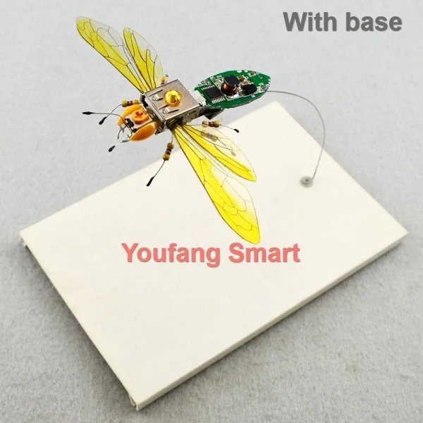 画像1: [ベース付きハチ] STEAM DIY ロボット昆虫科学発明電子動物学校競技会用非はんだ付け DIYキットSTEMロボット動物 S22d5469013123_23 (1)