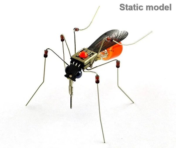 画像1: [蚊の静電気] STEAM DIY ロボット昆虫科学発明電子動物学校競技会用非はんだ付け DIYキットSTEMロボット動物 S22d5469013123_3 (1)