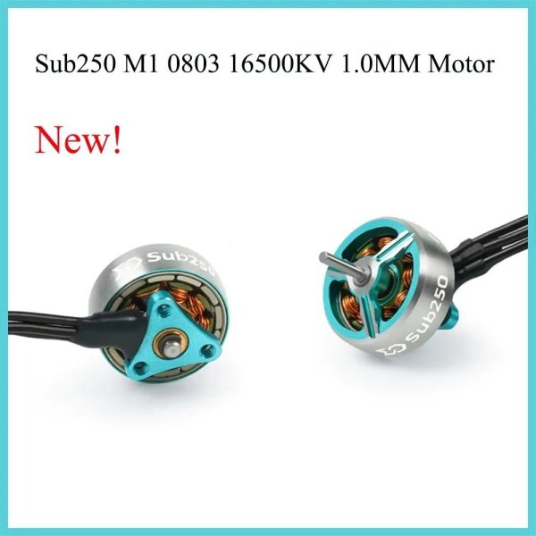 画像1: 4 個 Sub250 M1 0803 16500KV 1.0MM ブラシレスモーター 1S 2S 1.2-1.6 インチマイクロ FPV ドローン小型軽量 S22d5575987967 (1)