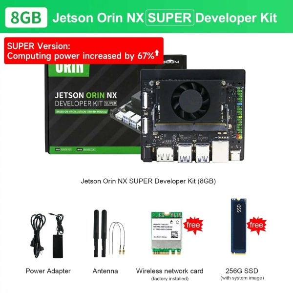 画像1: [8GB-DeveloperKit] Jetson Orin NX 開発キット スーパーバージョン 117/157TOPS コンピューティングパワー 組み込みエッジシステム向け 8GB/16GB RAM ディープラーニング S22d5589813181_0 (1)