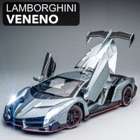 1:24 ランボルギーニス ヴェネーノ スーパーカー 合金 キャスト車模型 サウンドとライト S22d5623707839