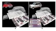 画像8: 1/10 MINIクラシックMカーシェルPVC RCカーボディ 210mmホイールベース 165mm幅 透明クリーン MSTタミヤCARTEN 3R Mカー用 S22d5634855663 (8)