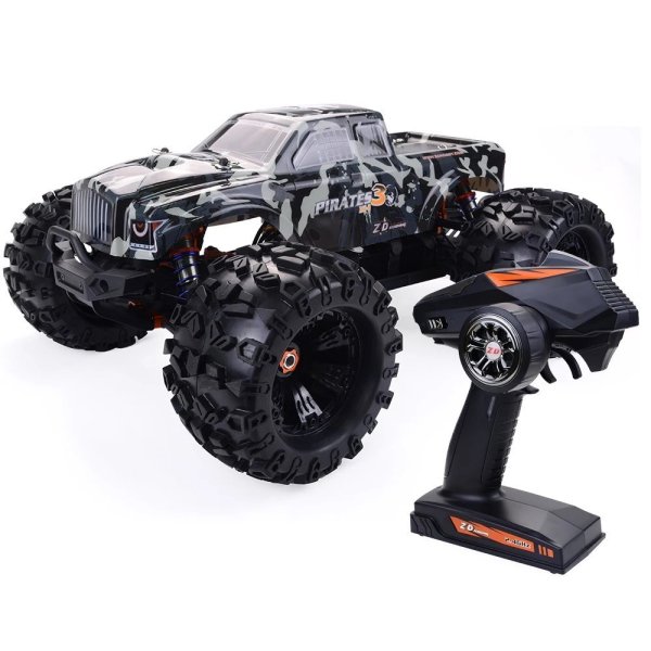 画像1: ZD Racing 9116 V4 MT8 Pirates3 3S 2.4G 4WD 1/8 RTR モンスタートラック バギー オフロード トラギー車両 80?90km/h 400m 距離 RCカー S22d5654043628 (1)