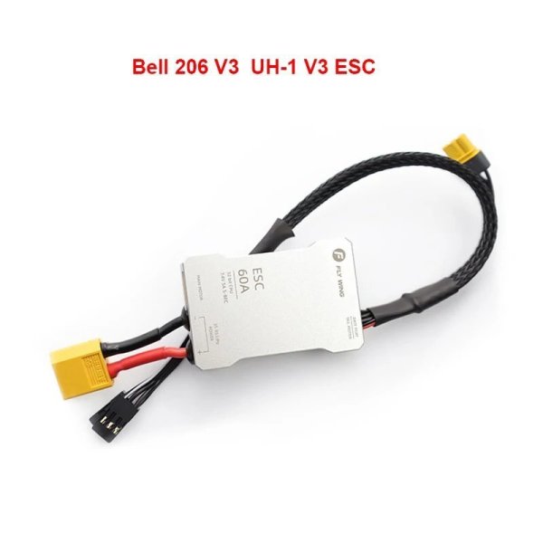 画像4: Flywing 2 in 1 FW450L V3 60A V4 6S ESC デジタルヘリコプター ESC スペアパーツ FLYWING Bell 206 V3 ESC UH1 ESC FW450L ESC flywing ESC S25d5742908545 (4)