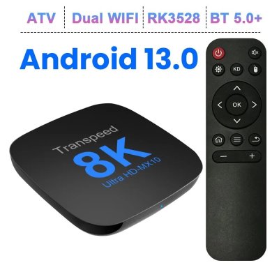画像1: Transpeed android 13 TV ボックス ATV デュアル Wifi  8K ビデオ BT5.0+ RK3528 4K 3D 32G S22d5979031456