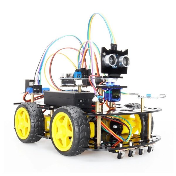 画像1: Arduino スマートロボットカー キット 初心者向け プログラミング学習 ? S22d6007800253 (1)