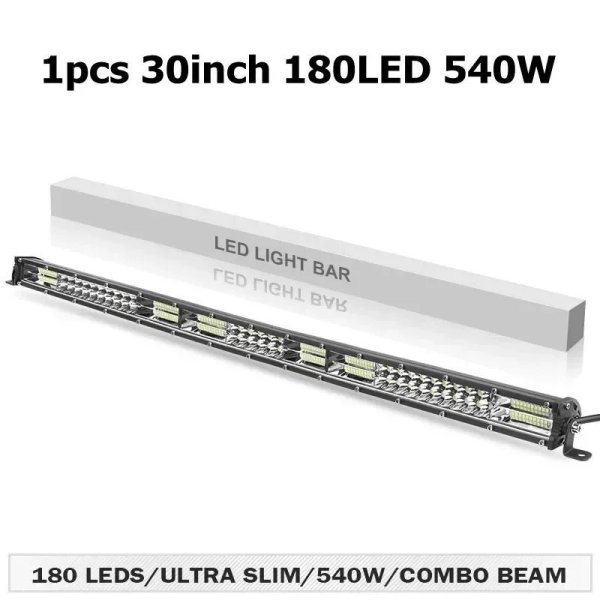 画像1: 540W LEDライトバー 30インチ 12V 24V オフロード ワークランプ S22d6057029305_5 (1)