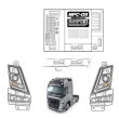 画像4: 1/14スケール 4イン1ライトシステム MFC-03 01 タミヤRCトラック VOLVO FH16 750 56362 モデルカー用パーツ S22d6103545524 (4)