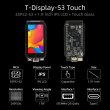 画像6: LILYGO T-Display-S3-タッチバージョン、1.9インチディスプレイスクリーン、ESP32-S3開発ボード、コア240MHz、WiFi Bluetooth モジュール S22d6169138118 (6)