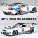 画像1: 1:24 BMW M6 GT3 合金 スポーツ車模型ダイキャスト メタル トラック レーシングシミュレーションサウンドとライトコレクション S22d6179113953 (1)