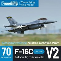 フリーウイング モデル 70mm F-16 航空最適化コーティング バトル ファルコン V2 PNP ミサイル付き S22d6189773260