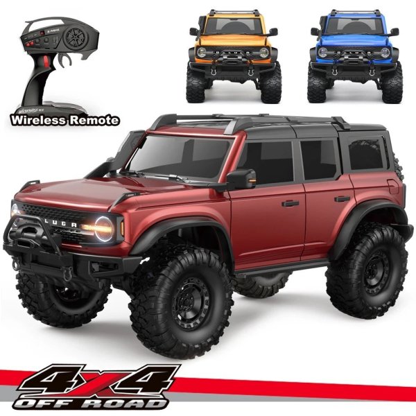 画像1: HB-R1001 プロポーショナル 1/10 4WD  2.4G Hz RC クライミング トラック プロフェッショナル電動ホビーカー RC クローラー S22d6231250145 (1)