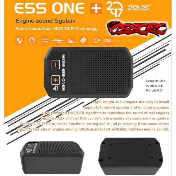 画像2: SENSE ESS-ONE サウンドシミュレーター RC モデルカークローラーバギーダーフト レーシング改造  SCX10  S22d6284103876 (2)