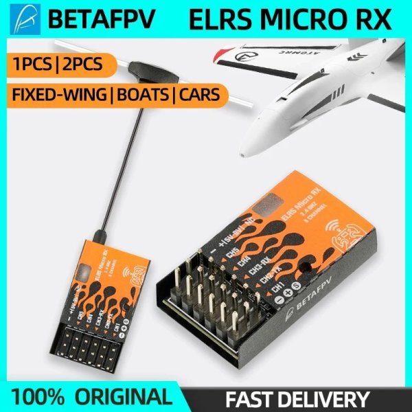 画像1: BETAFPV ELRS マイクロ 2.4GHz 受信機 5CH PWM出力 CRSF対応 RC FPV 固定翼機 車 ボート ヘリコプター用 S22d6294030353 (1)