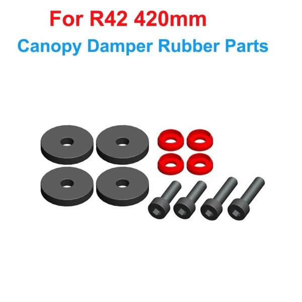画像1: [ダンパーラバー] ALZRC - R42 FBLキット RC ヘリコプター  DIY R42 ヘリコプター 交換部品 R42テールピッチスライダーセット R42プラスチックベルクランクレバー S22d6354969808_0 (1)