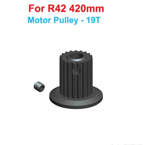 画像1: [19T モータープーリー] ALZRC - R42 FBL キット RC ヘリコプター  DIY R42 ヘリコプター 交換部品 R42 テールピッチスライダーセット R42 プラスチックベルクランクレバー S22d6354969808_13 (1)