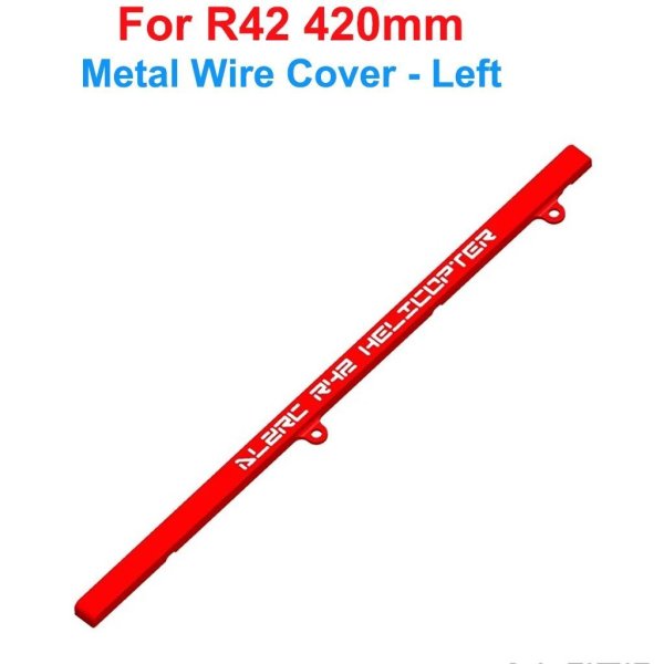 画像1: [左ワイヤーカバー] ALZRC DIY R42 FBLキット RC ヘリコプター 交換部品 R42 ファイバーグラス塗装キャノピー イエローオレンジ/R42 テールベルトテンションリング S22d6358492728_5 (1)