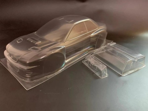 画像2: TC099 1/10 インプレッサ WRC クリアボディシェル リアウィング付き 257mmホイールベース RCラリーカー ドリフトシャーシ タミヤ TT-01 TT-02 S25d6427518967 (2)