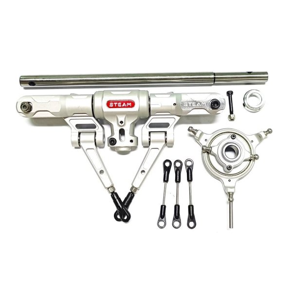 画像6: ホワイト：STEAM 550DFC 600DFC メインローターヘッドアセンブリ MK55009 MK60009 Gartt ALIGN 550 DFC 600 DFC ヘリコプター用スペアパーツ S25d6489762524 (6)