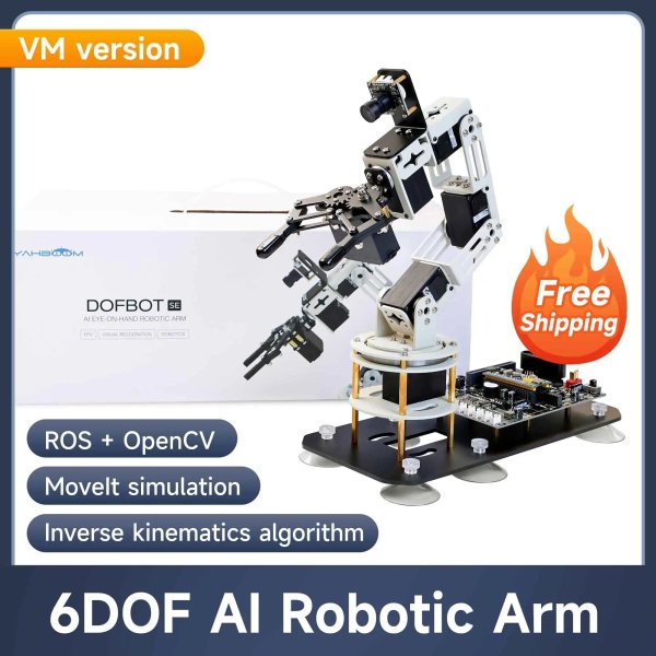 画像1: DOFBOT AIビジョンロボットアーム 6軸 ROS Python Windows対応 S22d6494591841 (1)