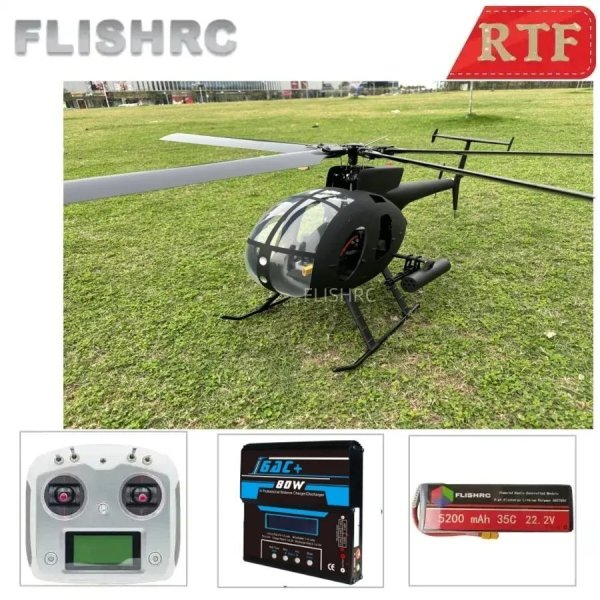 画像1: FL500 V2 Roban AH-6 リトルバード 500サイズ 6CH GPS BNF S22d6548132033 (1)