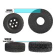 画像4: DJC 超大型RCクローラータイヤ 68mm SCX24 AX24 アップグレード4本+スポンジ8個 S22d6550238025 (4)