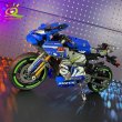 画像4: HUIQIBAO バイク ブロック MOC レーサー カー セット S22d6631223398 (4)