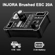 画像5: INJORA MB100 20A ブラシ付きミニ ESC 180 モーター 48T 付き 1/18 RC クローラー TRX4 M アップグレード 用 S22d6678965880 (5)