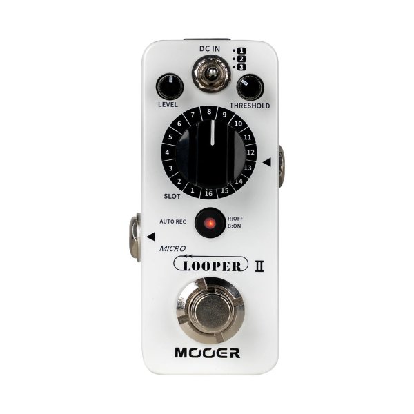 画像1: MOOER Micro Looper II ギターループペダル 480分録音、AUTO REC機能、3つの保存バンク、バンクあたり16スロット S22d6729790982 (1)